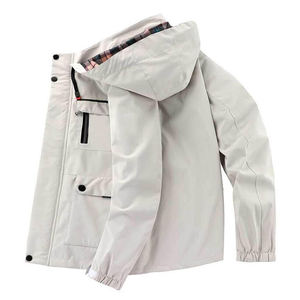 Chaqueta Cortavientos de Invierno Transpirable de Lona, Impermeable, con Bolsillos y Capucha, Gran Venta - Product Image 2