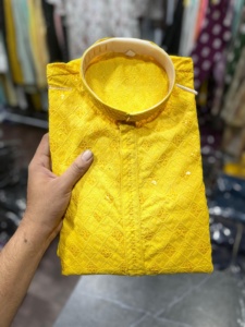 Kurta de luxe indien pour mariage et fête, vêtements de mode pour hommes, vêtements ethniques indiens, ensemble pour mariage en 2025 - Product Image 5