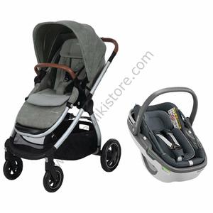 Maxi-Cosi Adorra-corallo Travel System passeggino/grigio nomade - Product Image 2