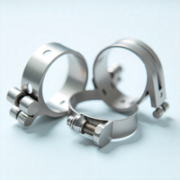 Colliers de serrage pour tuyaux en acier inoxydable et acier galvanisé de qualité supérieure, type allemand, hydrauliques |   Serre-câbles à engrenage à vis sans fin durables