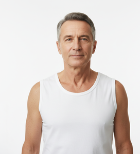 BrightCore <b>White</b> Cotton <b>Vest</b> for <b>Men</b> Sleeveless Lightweight Breathable Stretch Fabric Designed for Fresh Daily Comfort - Product Image 4