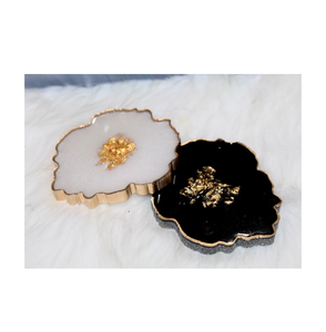 Posavasos de resina epoxi de combinación de 2 colores, el mejor posavasos de resina pulido de buena calidad, el mejor fabricante - Product Image 5