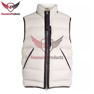 Chaleco acolchado sin mangas Reversible de primera calidad para hombre, resistente al viento, de alta calidad, informal, para invierno, chaqueta calentadora hecha en Pakistán - Product Image 5