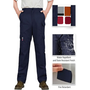 กางเกงทำงานขายาวสำหรับผู้ชายชุดทำงานแขนยาวผ้าโพลีเอสเตอร์กันไฟ - Product Image 2