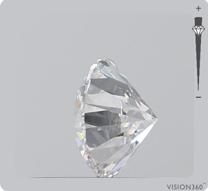 เพชรอัญมณีทรงหลวมมี0.40กะรัต D สี VS2ความคมชัดเพชรทรงกลมแบบธรรมชาติ - Product Image 2