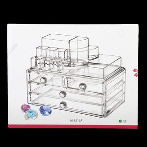 Acrylic Cosmetic <b>Makeup</b> Organizer Storage <b>Box</b> - White - Product Image 4