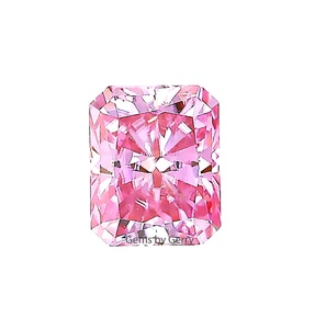 Great Gems Blue Radiant Cut Lab Créé Moissanite 6x8mm 2.00 Carat Changement de Couleur Gemme pour la Fabrication de Bijoux - Product Image 6