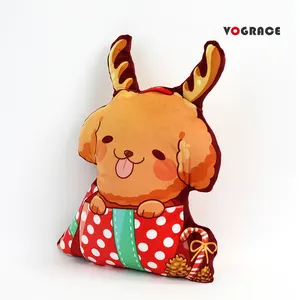 Vograce forma personalizzata federa fai da te breve peluche cuscino giocattoli bambole farcito Anime immagine cuscino peluche auto giocattoli