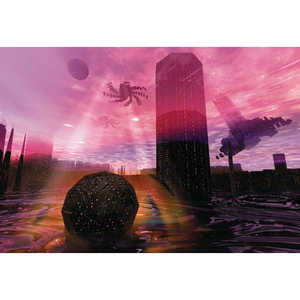 Affiche Alien Arrival de style moderne pour décoration murale - Product Image 1