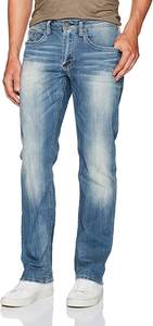 Jeans en denim streetwear à taille mi-haute, lourd, uni, teint uni, moderne, avec broderie personnalisée - Product Image 3