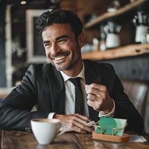 Soporte de tarjeta de visita de alambre dorado con base de madera Premium Soporte de exhibición de mesa elegante para recepción de escritorio de oficina o Conferencia - Product Image 3