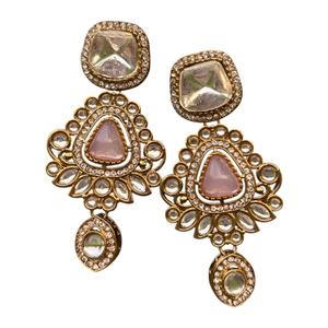 2025 High Quality Handmade Beaded <b>Earrings</b> with Metal Post at the <b>Back</b> From India - Product Image 1