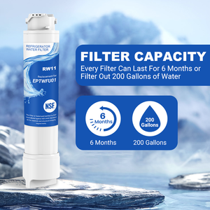 Filtre à eau pour réfrigérateur domestique RW11/EPTWFU01 en charbon actif, en plastique, de remplacement - Product Image 4