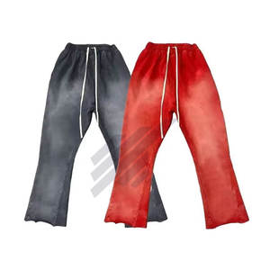 Pantalon décontracté délavé à l'acide pour hommes de la meilleure qualité 100% coton pantalon à quantité minimale de commande basse en toile légère et écologique - Product Image 1