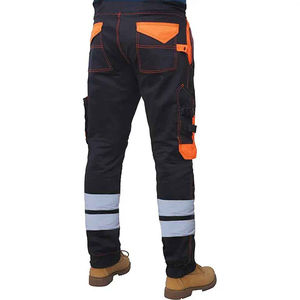 Pantalons de travail Pantalons de travail de sécurité pour hommes personnalisés à la mode Multi-poches Pantalons de travail Pantalon cargo réfléchissant Pantalons de travail - Product Image 4
