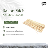 Bâton de rotin en bambou 100% naturel écologique pour fleurs séchées de plantes de jardin