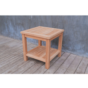 Mesa auxiliar de jardín de madera de teca de diseño moderno, muebles de exterior para hoteles, piscinas, granjas, villas, parques, exteriores - Product Image 2