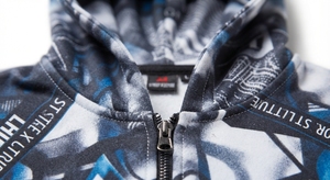 Sweat-shirt à capuche zippé pour homme en molleton 100% coton 370g, imprimé numérique, streetwear d'hiver, vêtements décontractés - Product Image 5