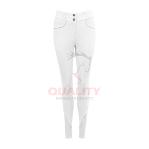 Pantalones de equitación elegantes para mujer, ajustados, ligeros, de tela transpirable, cómodos y duraderos para entrenamiento ecuestre. - Product Image 1