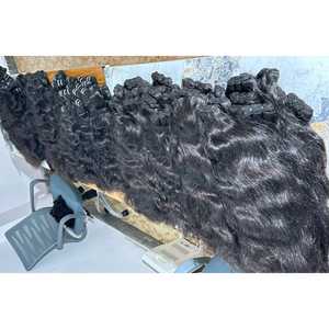 Precio al por mayor 100% OEM personalizado en bruto cutícula alineada paquetes de cabello humano templo indio Remy pelo onda Natural peluca recta - Product Image 3