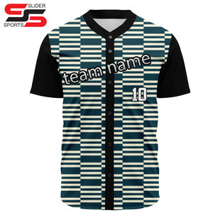 Camiseta de béisbol con logotipo personalizado de alta calidad, estilos ligeros de dos botones con mangas cortas para niños, camisetas de softbol incluidas - Product Image 4