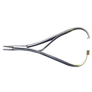 Porte-aiguilles orthodontique Mathieu manuel en acier inoxydable anti-acide, outil dentaire de luxe avec poignée ergonomique et 3 positions de mâchoires ARISTON - Product Image 3