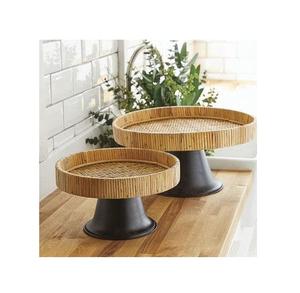 Grande tasse décorative en bois et métal d'occasion, support pour gâteau, meilleure vente d'ustensiles de cuisine pour fête d'occasion - Product Image 2