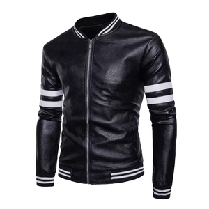 Wholesale Men Genuine Premium Leather Slim Fit Biker Style Winter Fashion Motorcycle <b>Jacket</b> Windproof <b>Waterproof</b> Sheep Stand - Product Image 3