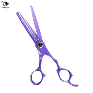 Ciseaux à cheveux professionnels en acier inoxydable de 6.5 pouces pour salon et usage domestique avec lame incurvée tranchante pour outil de beauté amincissant - Product Image 3