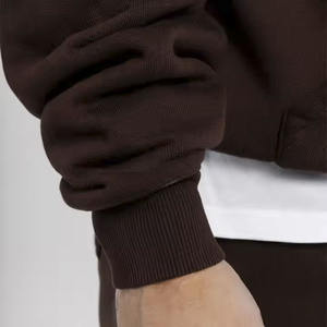 Pull à capuche surdimensionné 100% coton pour homme, poids lourd, luxe, vierge pour l'hiver, impression personnalisée, style streetwear à épaules tombantes - Product Image 6