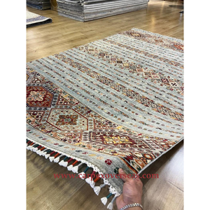 Ensemble de tapis en laine persane de luxe noués à la main abstrait pour les couloirs hôtels espaces de prière portes cuisines bureaux-lavable rembourré - Product Image 4