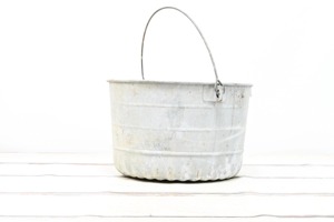 Jardinière galvanisée classique personnalisée à l'antique pour la maison, le jardin et la décoration Jardinière de sol en seau en métal galvanisé - Product Image 6