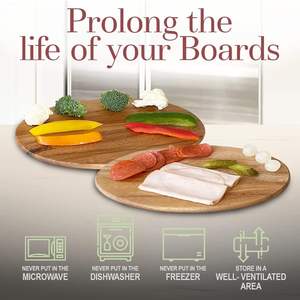 6 tablas de madera de acacia con soporte, perfectas para servir sushi, queso, d'oeuvre hors, charcutería, sándwiches, juego de 7 piezas - Product Image 6