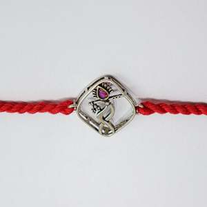 Colgantes de Plata 925 con Diseño de Morpankh Murli y Engaste de Bisel, Chapados en Oro Rosa y Rodio, Estilo Religioso - Product Image 3