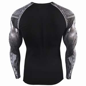 Style unique hommes Rash Guard qualité supérieure léger vente chaude anti-rides meilleur Design hommes Rash Guard avec manches complètes - Product Image 3