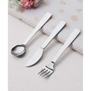 ชุดมีดสำหรับงานแต่งงานโรงแรมหรูหราด้ามจับทรงสี่เหลี่ยมหนาทำจากสแตนเลสโลโก้ตามสั่ง - Product Image 1