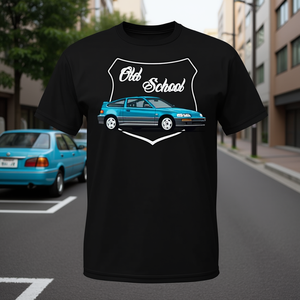 T-shirt Old School Tuner Car, design classique de voiture compacte japonaise - Product Image 3