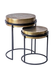 โต๊ะกาแฟโต๊ะชาเฟอร์นิเจอร์ทันสมัยโต๊ะกลางโต๊ะพร้อมกรอบโลหะสีทอง - Product Image 4