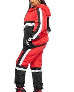 Wholesale Winter 100% Cotton <b>Two</b> <b>Piece</b> Breathable Fleece Thickness Windbreaker <b>Set</b> <b>Mesh</b> Lining Zip Printing Logo Sportswear - Product Image 3