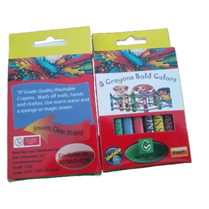 Bulk 8 Pack Grade a Plastic <b>Bath</b> <b>Crayons</b>-Non-Toxic Wax <b>Crayons</b> <b>for</b> Kids - Product Image 1