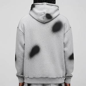 Sudadera con Capucha de Invierno para Hombre, Estilo Vintage, con Logotipo Personalizado, Tejido Terry, Corte Regular, Lavado Monkey, 280g, Transpirable, con Bolsillo, Novedad 2026 - Product Image 4