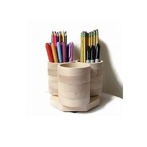 Classic Wooden Pen Stand Desk Organizer Multi Slot Storage for Office Home Study Space Ideal for Desk Accessories - Product Image 5