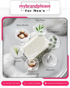 Soins de la peau personnalisés de marque privée le savon original pour hommes barre nettoyante classique pour le corps avec fonction de blanchiment en gros - Product Image 5