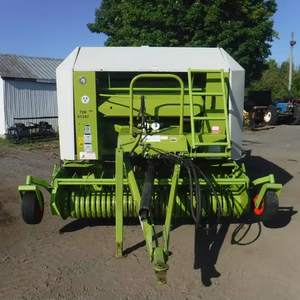 Presse à balles rondes CLAAS ROLLANT 255RC UNIWRAP d'occasion avec moteur, haute productivité, garantie de 2 ans, origine FR, pour foin, blé, paille de riz - Product Image 1