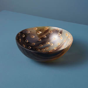 Beautifully Handcrafted Natural Buffalo Horn <b>Serving</b> <b>Bowl</b> Polished Sustainable Farmhouse Elegance Low Price Natural Crafts - Product Image 1