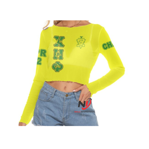 เสื้อครอปพิมพ์ลายสำหรับผู้หญิงเสื้อครอปแขนสั้นแบบสั่งทำ - Product Image 1