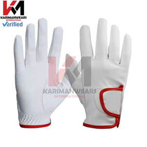 Guantes de equitación ecuestres profesionales Guantes de cuero sintético personalizados Hombres Diseño antidivisión Agarre transpirable Caballo - Product Image 6