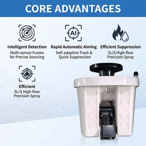 Canon à eau électrique automatique 5L/S pour lutte contre l'incendie, avec buse de 1,5 pouce, en acier inoxydable, système de mousse motorisé - Product Image 3