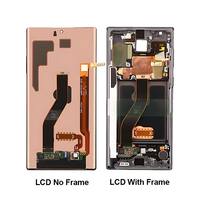 Prix d'usine, écran LCD d'origine pour Samsung Galaxy Note 10 Plus 5G, remplacement avec cadre, écran OLED