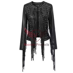 Premium Quality Women's Leather <b>Western</b> <b>Jacket</b> Windproof & Breathable Customizable Design Trendy Leather <b>Jacket</b> for Women - Product Image 3